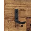 vidaXL Wall-Mounted Coat Rack Old Wood 90 x 10 x 50 cm Engineered wood
