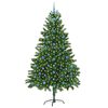 vidaXL Christmas Tree with 300 LEDs with Stand Green 210 cm PE