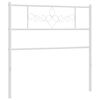 vidaXL Metal Headboard White 80 cm