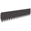 vidaXL Lawn Edging 20 pcs 103 x 25 cm Steel Black