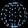 vidaXL Ball with 192 LEDs 2 pcs Cold white 30 cm Metal