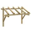 vidaXL Door Canopy 150x100x100 cm Solid Pinewood