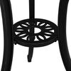 vidaXL 3 Piece Bistro Set Cast Aluminium Black