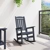 vidaXL Garden Rocking Chair Navy Blue 92 x 70 x 108cm HDPE