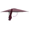 vidaXL Garden Parasol Bordeaux Red 248.5 x 247.5 x 160 cm