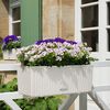 LECHUZA Planter BALCONERA Cottage 50 ALL-IN-ONE White