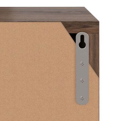 vidaXL TV Cabinet Smoked Oak 88.5x27.5x30.5 cm Engineered Wood