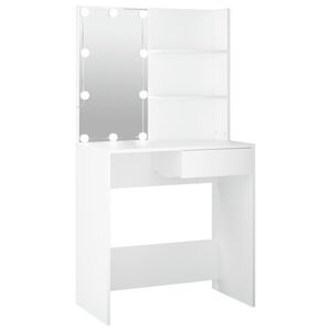 vidaXL Dressing Table | White | Engineered wood, acrylic | Dressing Table