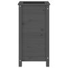 vidaXL Garden Planter Grey 40x40x78 cm Solid Wood Pine