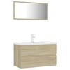vidaXL Bathroom Furniture Set Sonoma Oak Engineered Wood