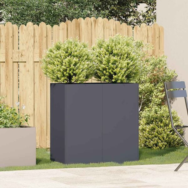 vidaXL Planter Anthracite 80x40x80 cm Cold-rolled Steel