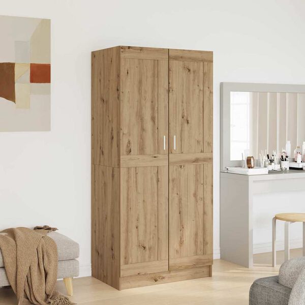 vidaXL Wardrobe Artisian Oak 82.5 x 51.5 x 180 cm Engineered Wood