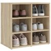 vidaXL Shoe Cabinet Sonoma Oak 52.5x30x50 cm