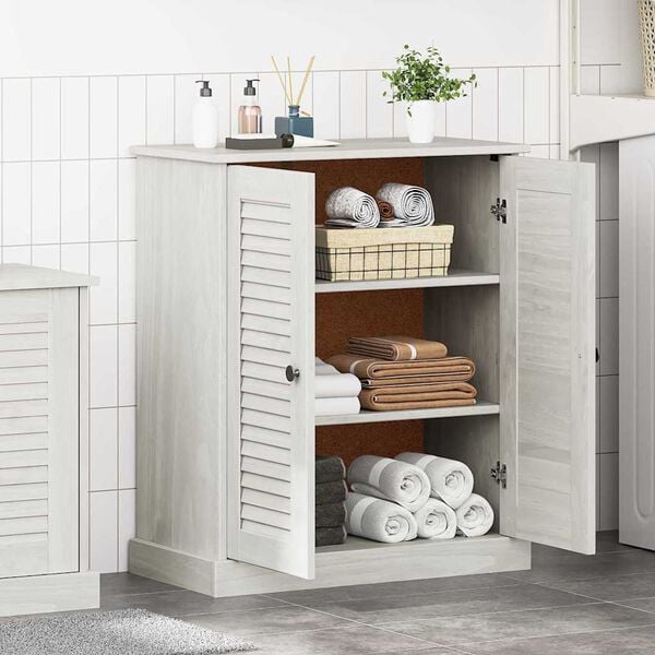 vidaXL Bathroom Cabinet VIGO White and Antique White 68 x 34 x 80 cm