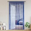 vidaXL String Curtains 2 pcs 100x250 cm Blue