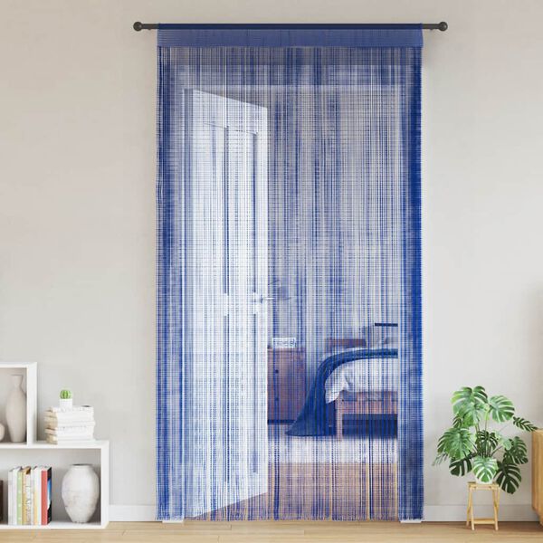 vidaXL String Curtains 2 pcs 100x250 cm Blue