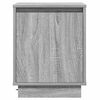 vidaXL Bedside Cabinet Grey 39 x 34.5 x 50 cm Engineered wood