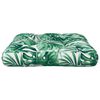 vidaXL Pallet Cushion Leaf Pattern 60x61.5x10 cm Fabric