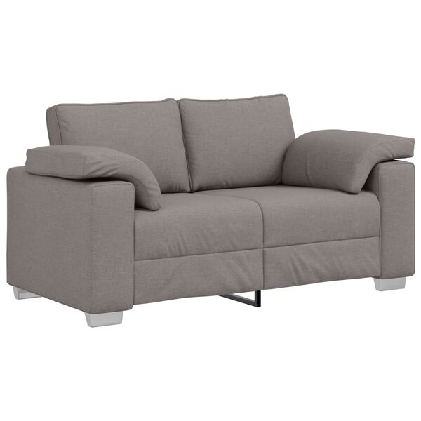 vidaXL Sofa Taupe 160 x 77 x 82 cm Fabric