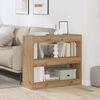 vidaXL Book Cabinet/Room Divider Artisan Oak 80x30x72 cm