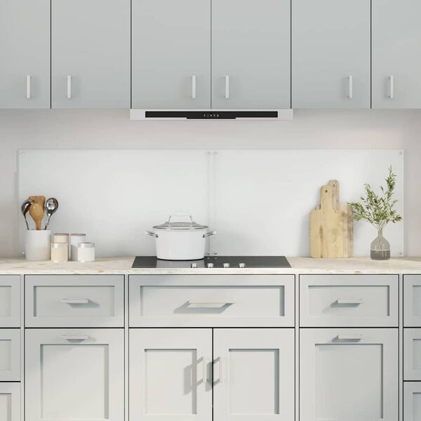 vidaXL Kitchen Backsplash 2 pcs Transparent 90 x 50 cm Tempered Glass