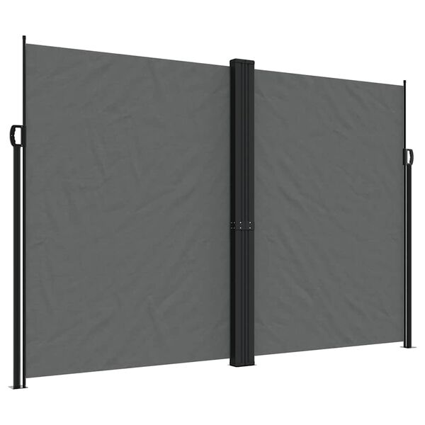 vidaXL Retractable Side Awning Anthracite 220x600 cm