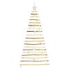 vidaXL Christmas Tree with 100 LEDs Natural 180 cm Solid Ash wood
