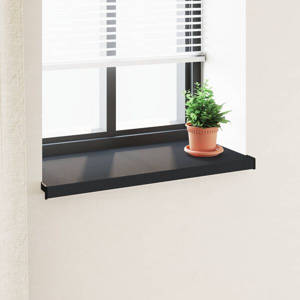 vidaXL Window Sill Anthracite with Wood Grain 60 x 45 x 4.5 cm PVC