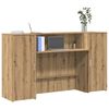 vidaXL Reception Desk Artisan Oak 180x50x103.5 cm Engineered Wood
