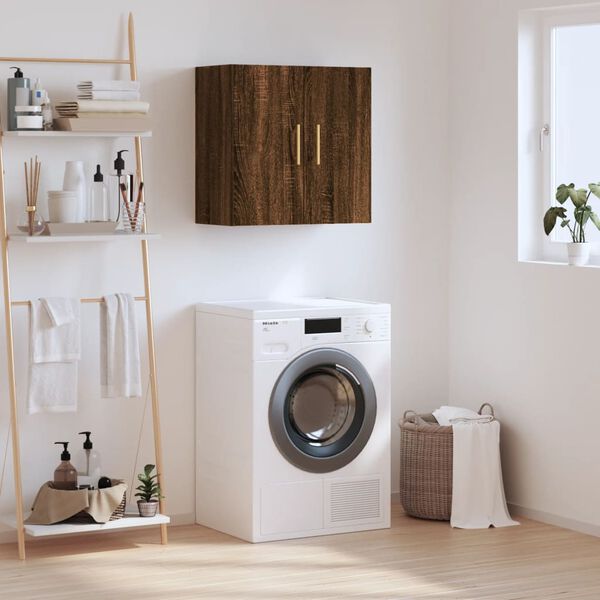 vidaXL Wall Cabinet Brown Oak 60x31x60 cm Engineered Wood