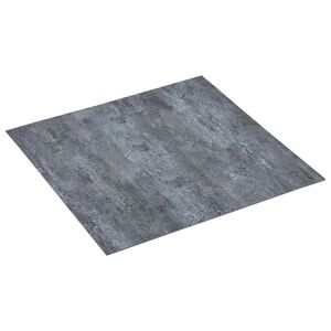 vidaXL Flooring Planks Grey Marble 5.11 m&sup2; 55 pcs PVC
