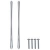 vidaXL Handle 12 pcs Silver 107 x 3.6 x 23 mm Stainless Steel