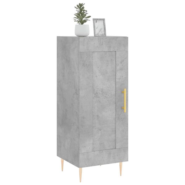 vidaXL Sideboard Concrete Grey 34.5x34x90 cm Engineered Wood