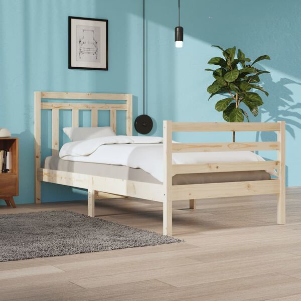 vidaXL Bed Frame without Mattress 100x200 cm Solid Wood