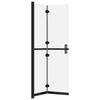 vidaXL Foldable Walk-in Shower Wall Frosted ESG Glass 80x190 cm