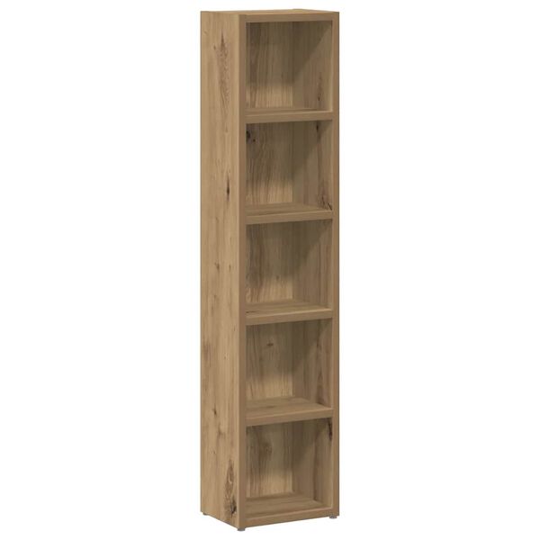 vidaXL CD Cabinets 2 pcs Artisan Oak 21x16x93.5 cm Engineered Wood