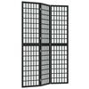 vidaXL Folding 3-Panel Room Divider Japanese Style 120x170 cm Black