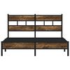 vidaXL Bed Frame without Mattress with Headboard Sonoma Oak 150x200 cm King Size