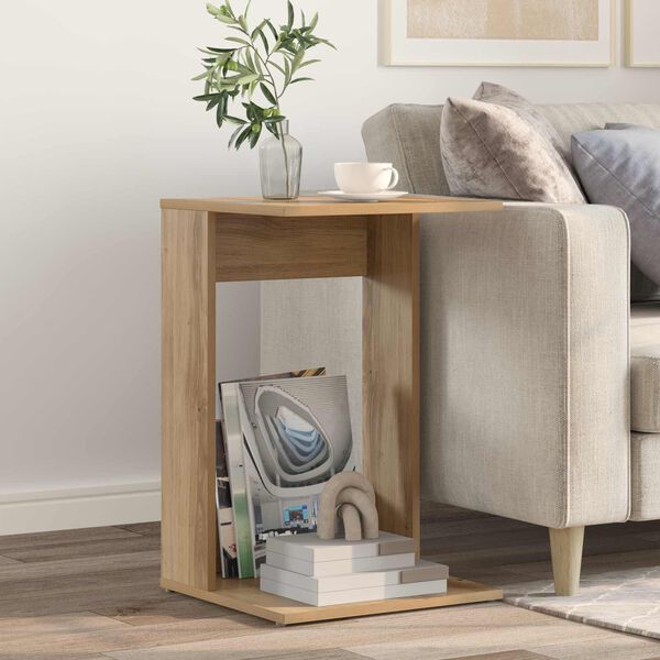 vidaXL Side Table Artisan Oak 40 x 38 x 62.5 cm Engineered Wood