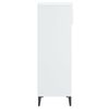 vidaXL Shoe Rack High Gloss White 40x36x105 cm Engineered Wood