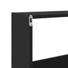 vidaXL Wall Cabinet 158x18x53 cm Black Engineered Wood