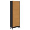 vidaXL Book Cabinet 2 pcs Black Oak 60 x 30 x 189.5 cm Engineered Wood
