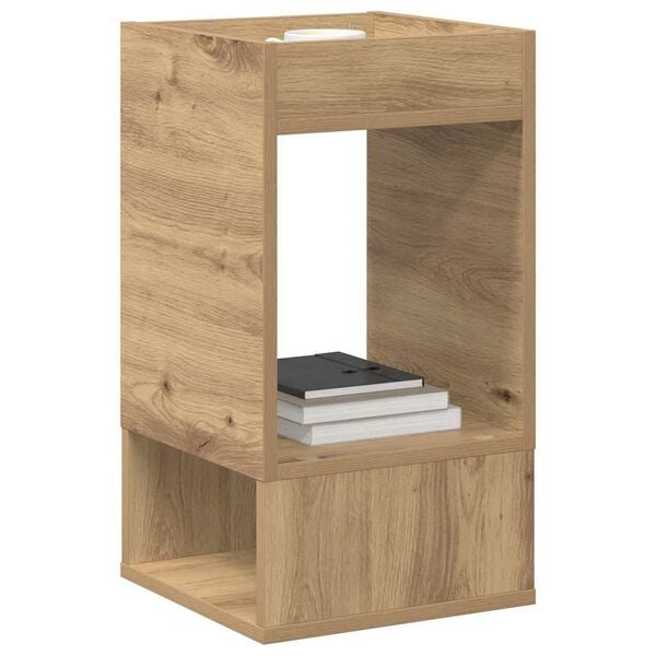 vidaXL End Table Artisan Oak 30 x 30 x 56 cm Engineered Wood