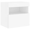 vidaXL 7 Piece TV Wall Cabinet Set with LED Lights White