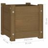 vidaXL Garden Planter Honey Brown 31x31x31 cm Solid Pinewood