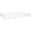 vidaXL Dog Kennel Silver 40 m&sup2; Steel