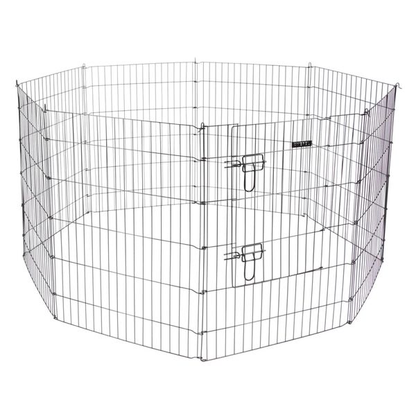 Kerbl Outdoor Pet Enclosure with Door Silver