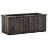 vidaXL Raised Bed Dark Grey 74x32x30 cm Solid Pinewood