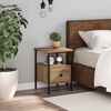 vidaXL Bedside Cabinet Artisan Oak 34x36x50 cm Engineered Wood