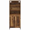 vidaXL Highboard 2 pcs Old wood Engineered Wood